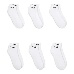 Nike Everyday Cushioned Unisex Adult Multi-Pack 6 Pair Low Cut Socks
