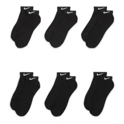 Nike Everyday Cushioned Unisex Adult Multi-Pack 6 Pair Low Cut Socks
