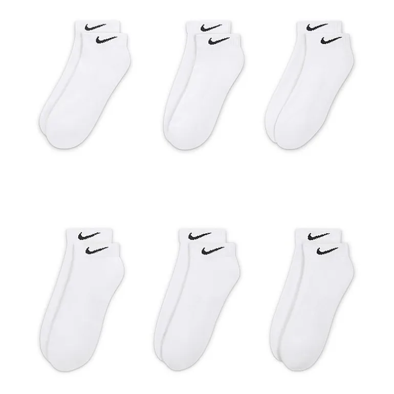 Nike Everyday Cushioned Unisex Adult Multi-Pack 6 Pair Low Cut Socks