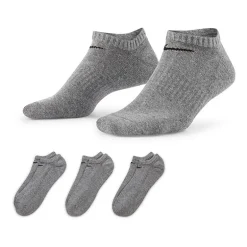 Nike Everyday Cushioned Unisex Adult Multi-Pack 3 Pair No Show Socks
