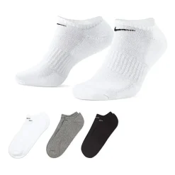 Nike Everyday Cushioned Unisex Adult Multi-Pack 3 Pair No Show Socks