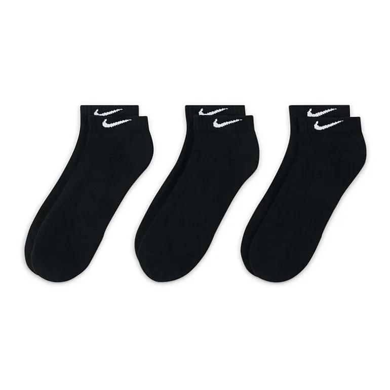 Nike Everyday Cushioned Unisex Adult Multi-Pack 3 Pair Low Cut Socks
