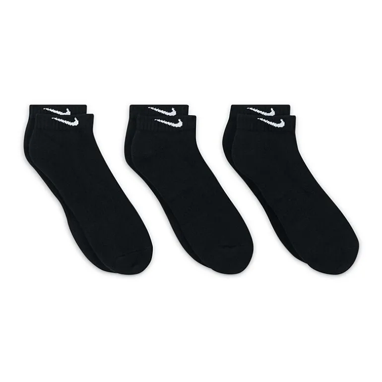 Nike Everyday Cushioned Unisex Adult Multi-Pack 3 Pair Low Cut Socks