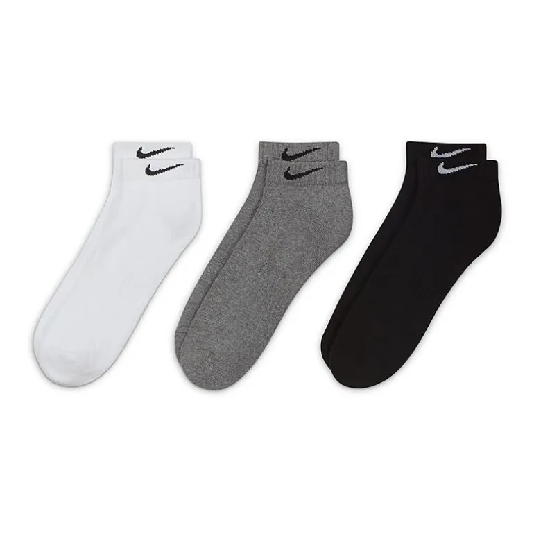 Nike Everyday Cushioned Unisex Adult Multi-Pack 3 Pair Low Cut Socks