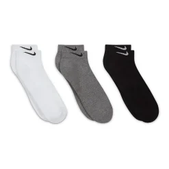 Nike Everyday Cushioned Unisex Adult Multi-Pack 3 Pair Low Cut Socks