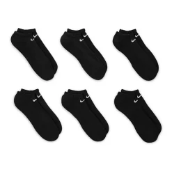 Nike Everyday Cushioned Unisex Adult Multi-Pack 6 Pair No Show Socks