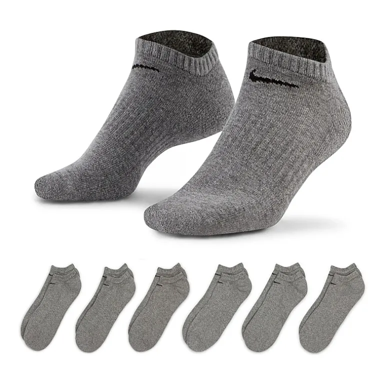 Nike Everyday Cushioned Unisex Adult Multi-Pack 6 Pair No Show Socks