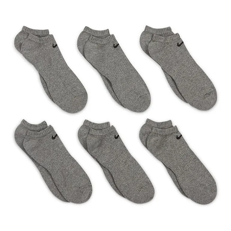 Nike Everyday Cushioned Unisex Adult Multi-Pack 6 Pair No Show Socks