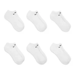 Nike Everyday Cushioned Unisex Adult Multi-Pack 6 Pair No Show Socks
