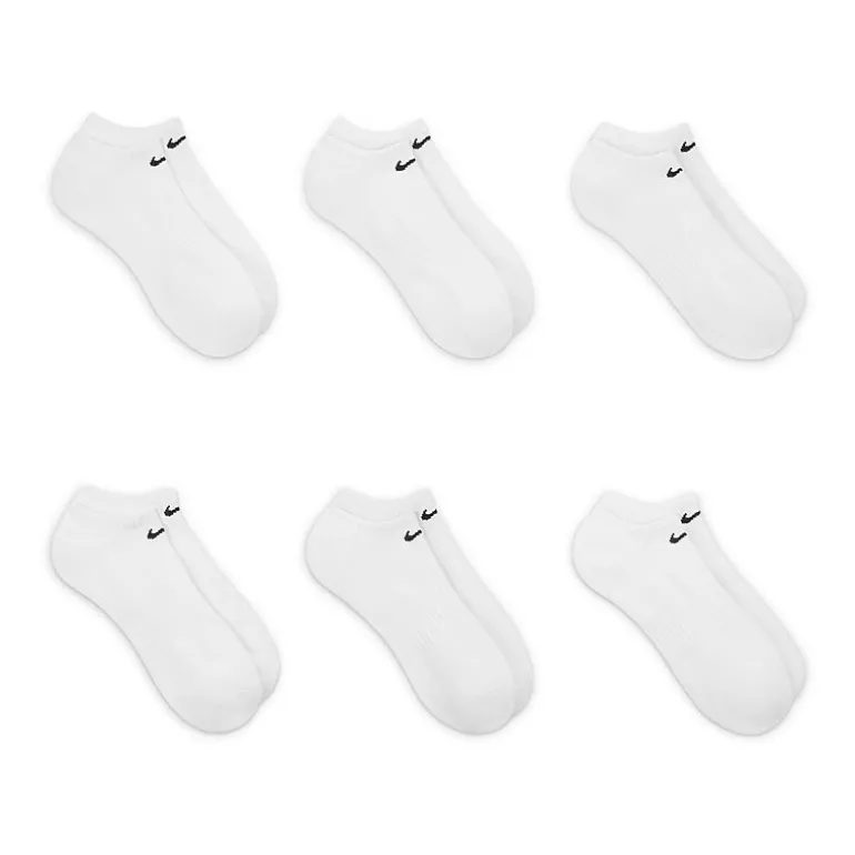 Nike Everyday Cushioned Unisex Adult Multi-Pack 6 Pair No Show Socks