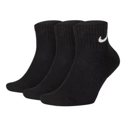 Nike Everyday Cushioned Unisex Adult Multi-Pack 3 Pair Quarter Ankle Socks