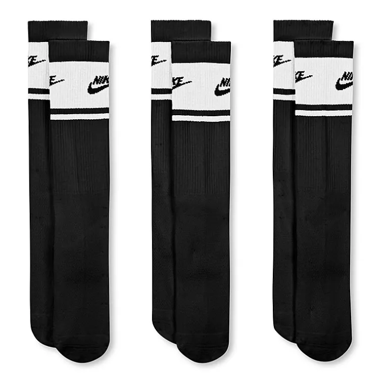 Nike Everyday Elevated Unisex Adult 3 Pair Crew Socks