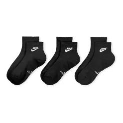 Nike Everyday Elevated Unisex Adult 3 Pair Quarter Ankle Socks