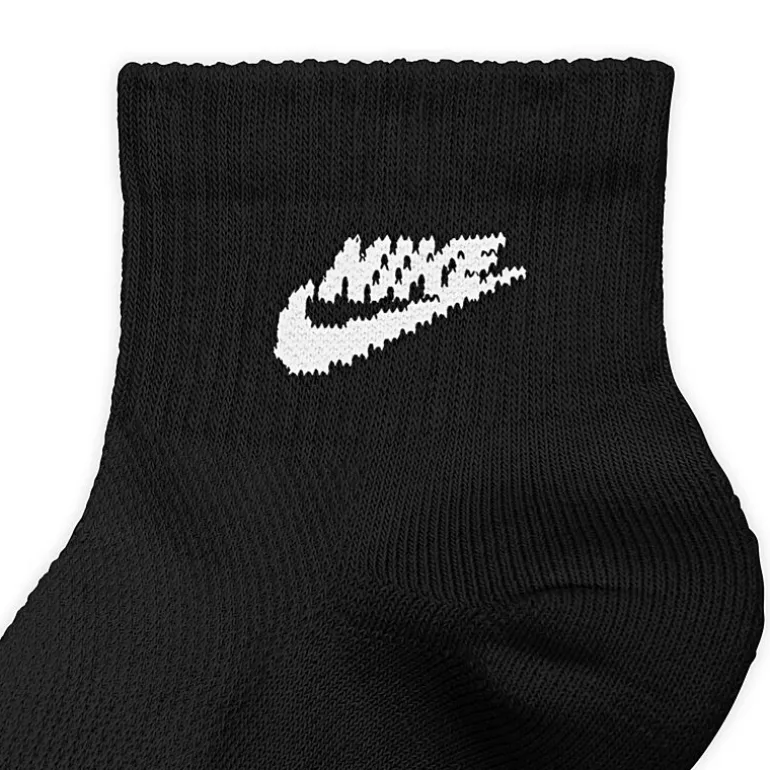 Nike Everyday Elevated Unisex Adult 3 Pair Quarter Ankle Socks