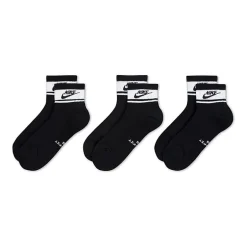 Nike Everyday Elevated Unisex Adult 3 Pair Quarter Ankle Socks