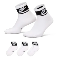 Nike Everyday Elevated Unisex Adult 3 Pair Quarter Ankle Socks