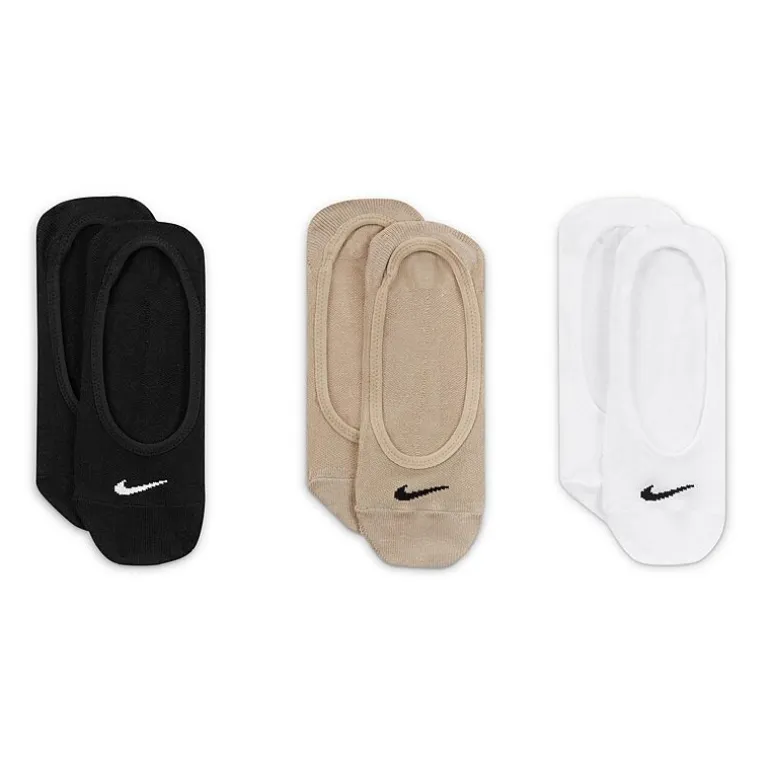 Nike Everyday Lightweight Womens Breathable Multi-Pack 3 Pair Liner Socks