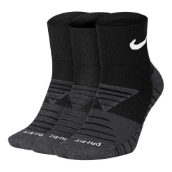 Nike Everyday Max Cushioned Unisex Adult Multi-Pack 3 Pair Quarter Ankle Socks