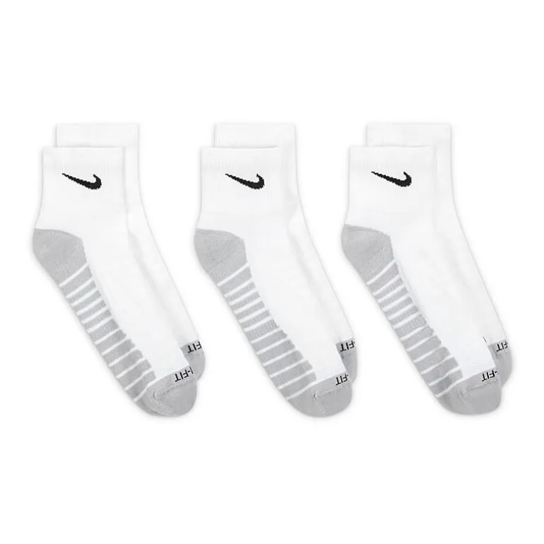 Nike Everyday Max Cushioned Unisex Adult Multi-Pack 3 Pair Quarter Ankle Socks