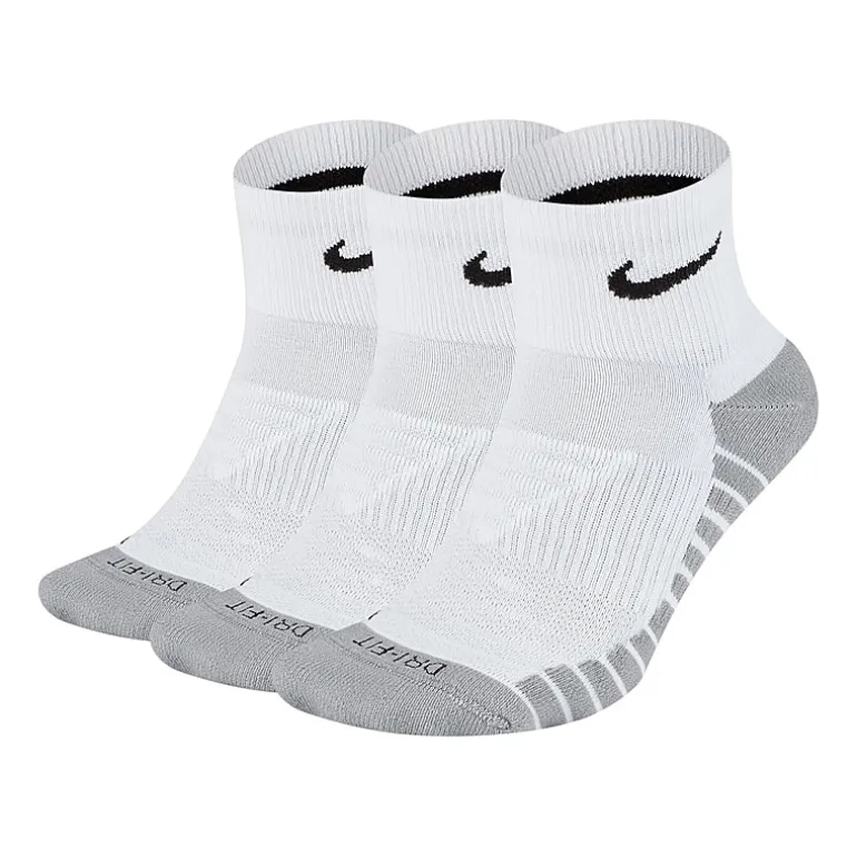Nike Everyday Max Cushioned Unisex Adult Multi-Pack 3 Pair Quarter Ankle Socks