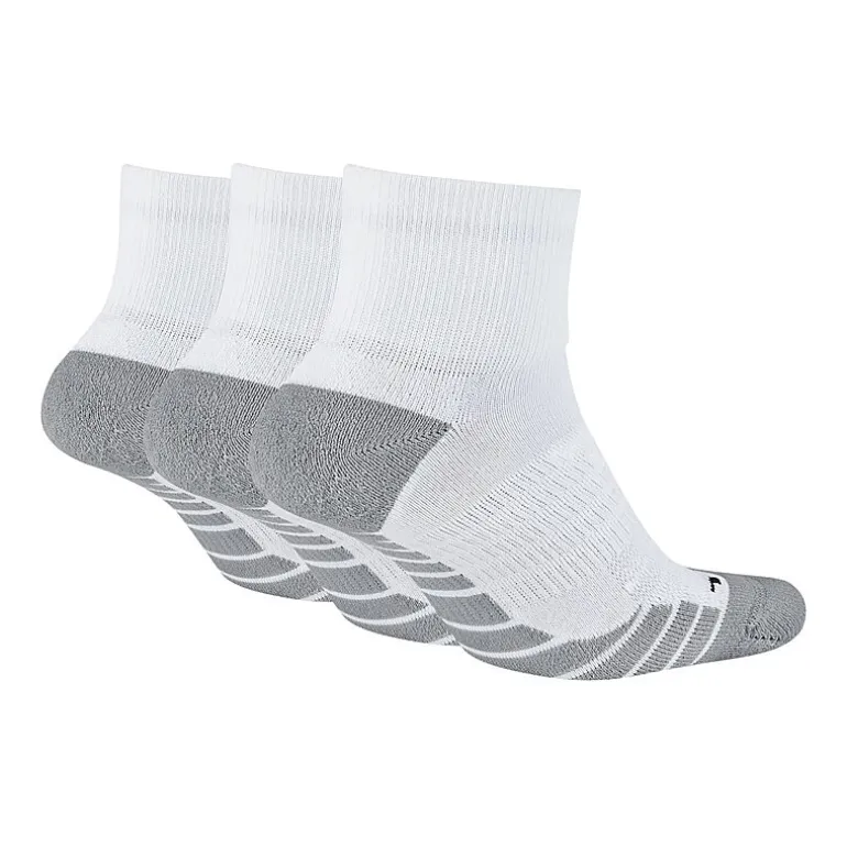 Nike Everyday Max Cushioned Unisex Adult Multi-Pack 3 Pair Quarter Ankle Socks