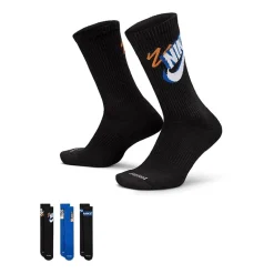 Nike Everyday Plus Athletic Unisex Adult 3 Pair Crew Socks