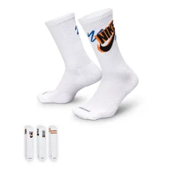 Nike Everyday Plus Athletic Unisex Adult 3 Pair Crew Socks