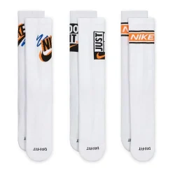 Nike Everyday Plus Athletic Unisex Adult 3 Pair Crew Socks