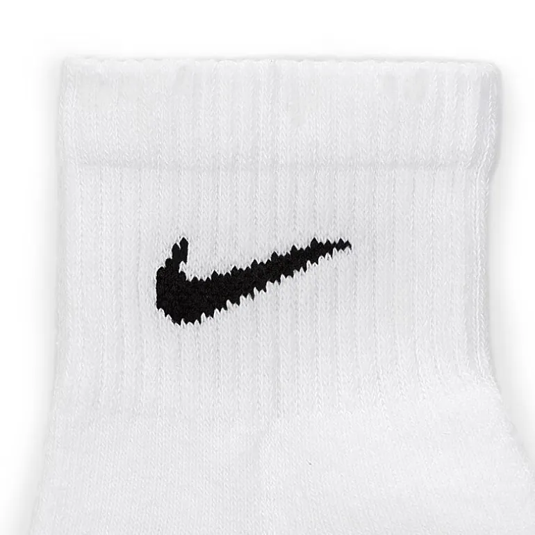 Nike Everyday Plus Cushioned Unisex Adult Breathable Multi-Pack 6 Pair Quarter Ankle Socks
