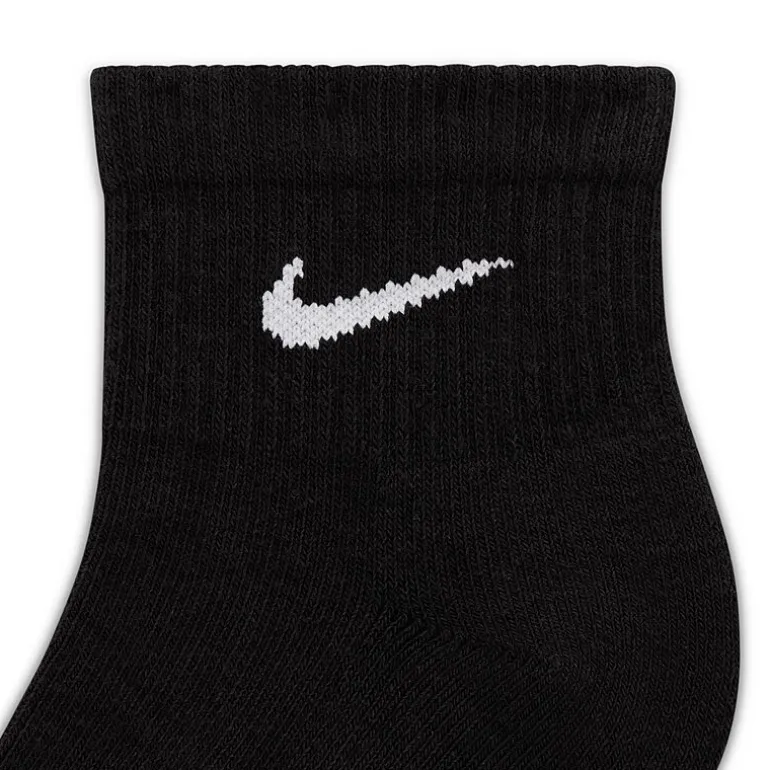 Nike Everyday Plus Cushioned Unisex Adult Breathable Multi-Pack 6 Pair Quarter Ankle Socks