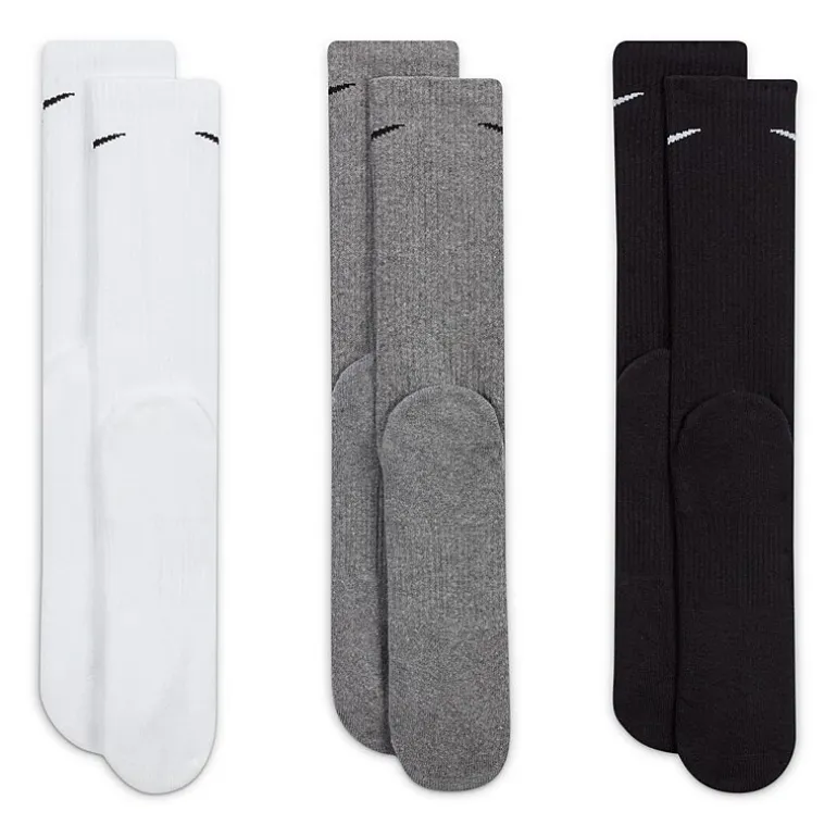 Nike Everyday Plus Cushioned Unisex Adult 3 Pair Crew Socks