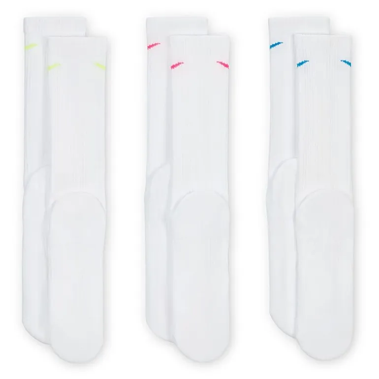 Nike Everyday Plus Cushioned Unisex Adult 3 Pair Crew Socks
