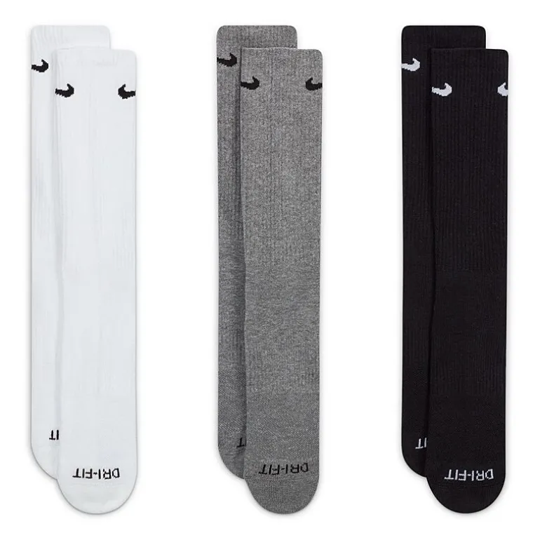 Nike Everyday Plus Cushioned Unisex Adult 3 Pair Crew Socks