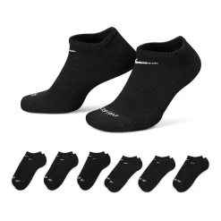 Nike Everyday Plus Cushioned Unisex Adult Multi-Pack 6 Pair No Show Socks