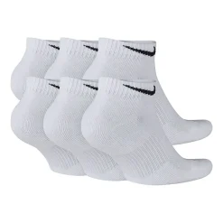 Nike Everyday Plus Cushioned Unisex Adult Breathable Multi-Pack 6 Pair Low Cut Socks