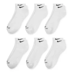 Nike Everyday Plus Cushioned Unisex Adult Breathable Multi-Pack 6 Pair Low Cut Socks