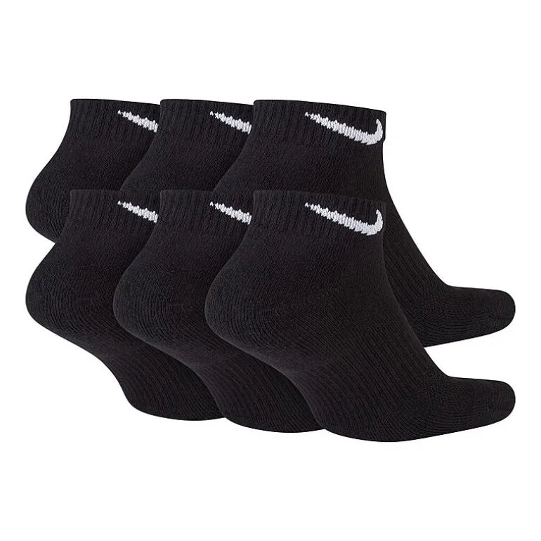 Nike Everyday Plus Cushioned Unisex Adult Breathable Multi-Pack 6 Pair Low Cut Socks