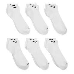 Nike Everyday Plus Cushioned Unisex Adult Breathable Multi-Pack 6 Pair Low Cut Socks
