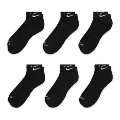 Nike Everyday Plus Cushioned Unisex Adult Breathable Multi-Pack 6 Pair Low Cut Socks