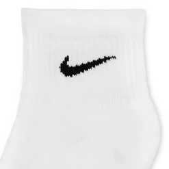 Nike Everyday Plus Cushioned Unisex Adult Breathable Multi-Pack 3 Pair Quarter Ankle Socks