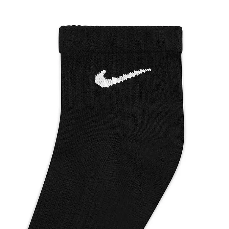 Nike Everyday Plus Cushioned Unisex Adult Breathable Multi-Pack 3 Pair Quarter Ankle Socks