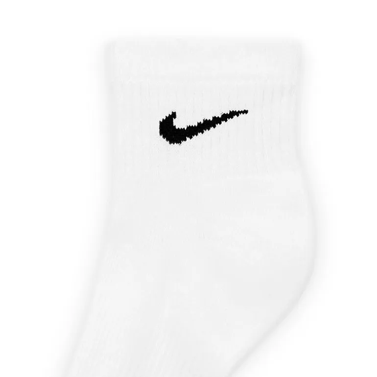 Nike Everyday Plus Cushioned Unisex Adult Breathable Multi-Pack 3 Pair Quarter Ankle Socks