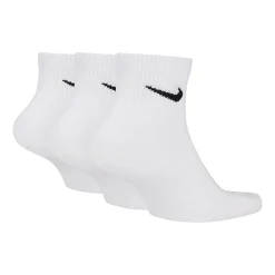 Nike Everyday Plus Cushioned Unisex Adult Breathable Multi-Pack 3 Pair Quarter Ankle Socks