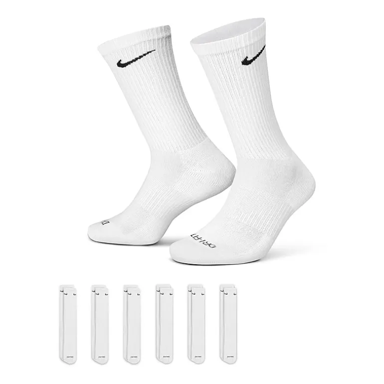 Nike Everyday Plus Cushioned Unisex 6 Pair Crew Socks