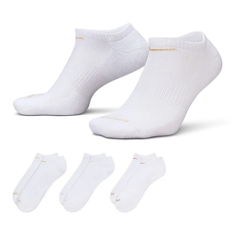 Nike Everyday Plus Cushion Unisex Adult Multi-Pack 3 Pair No Show Socks