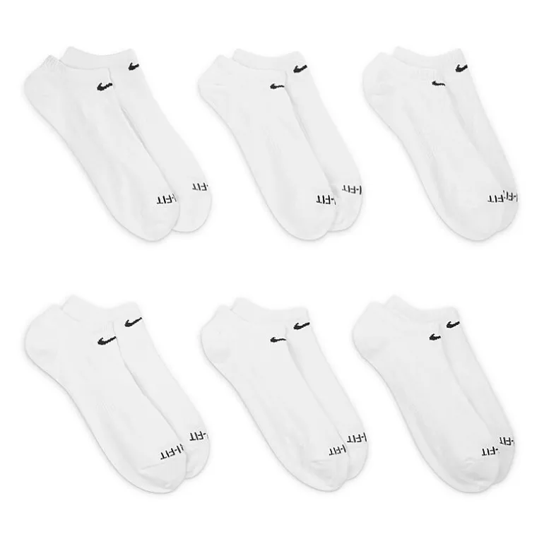 Nike Everyday Plus Lightweight Unisex Adult Multi-Pack 6 Pair No Show Socks