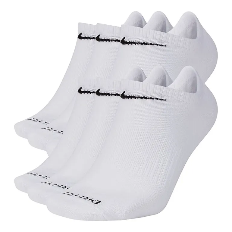 Nike Everyday Plus Lightweight Unisex Adult Multi-Pack 6 Pair No Show Socks