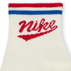 Nike Everyday Plus Throwback Unisex Adult Breathable Multi-Pack 3 Pair Quarter Ankle Socks