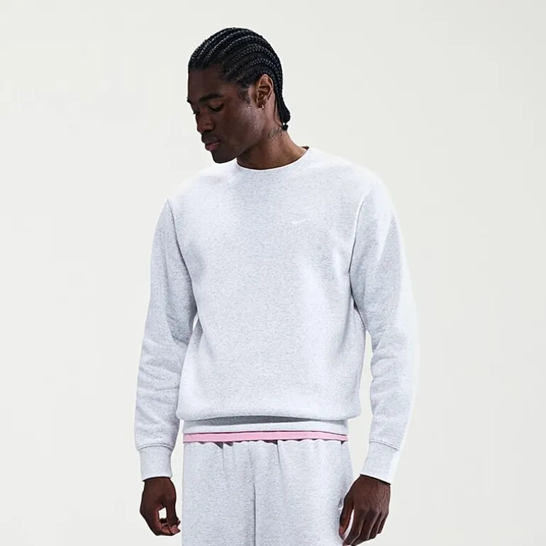 Nike Fleece Mens Crew Neck Long Sleeve Sweatshirt