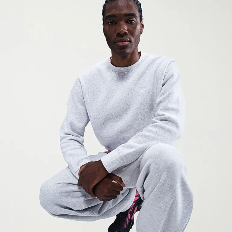 Nike Fleece Mens Crew Neck Long Sleeve Sweatshirt